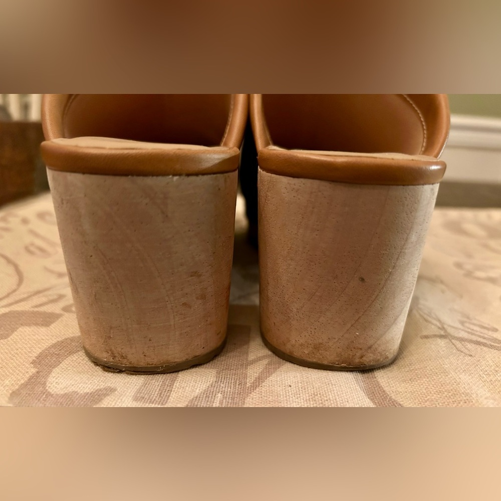 LOFT Leather/Wood Clogs - Picture 6 of 12